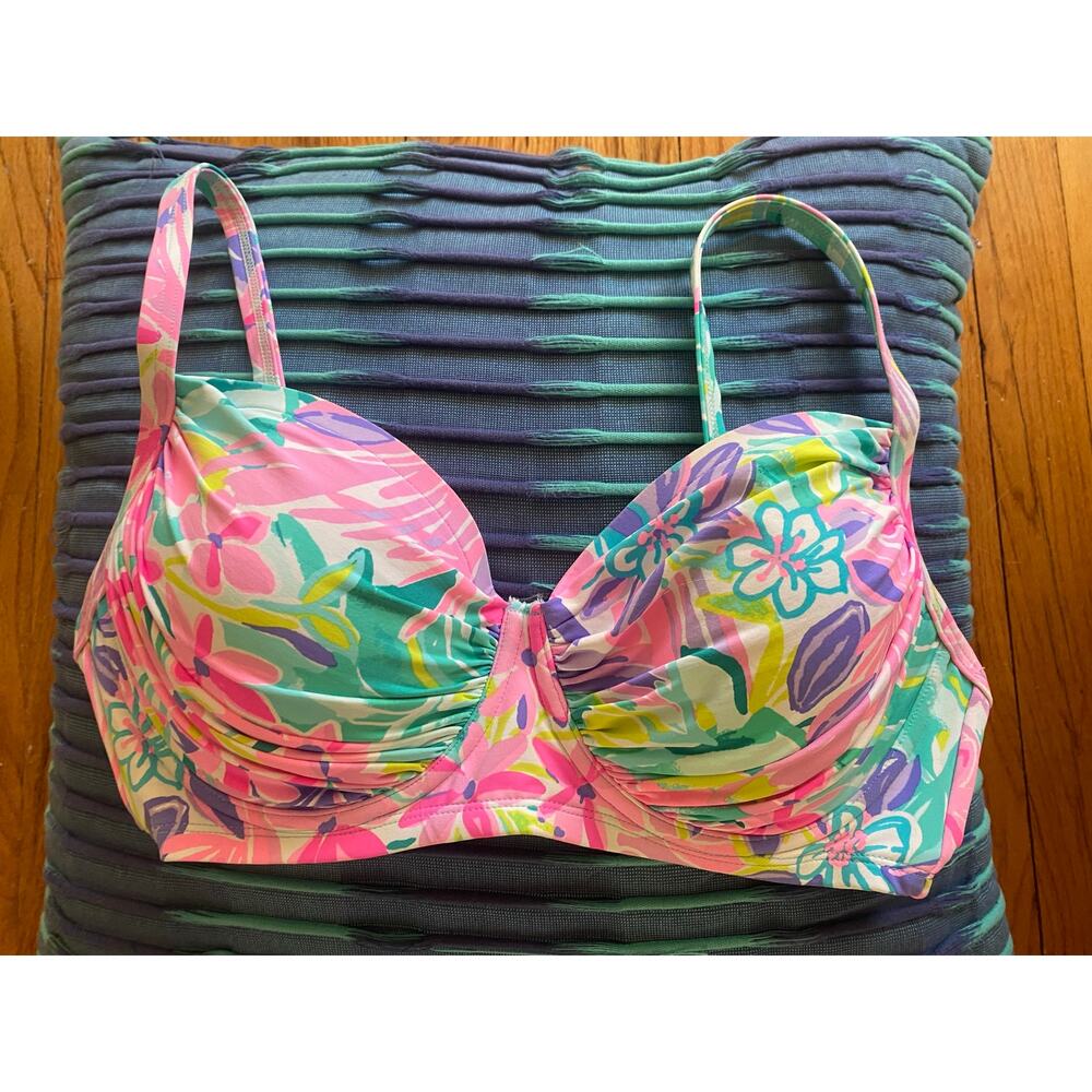 EUC Lilly Pulitzer Kailene Bikini Top 34 DD